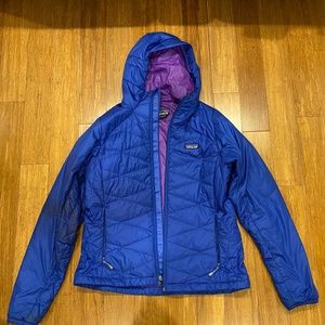 Blue Patagonia Puff Jacket - Women's Large